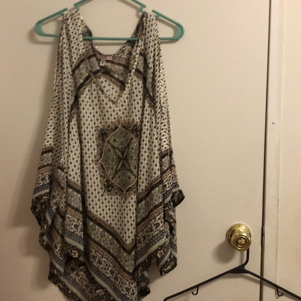 Green/brown formal shirt